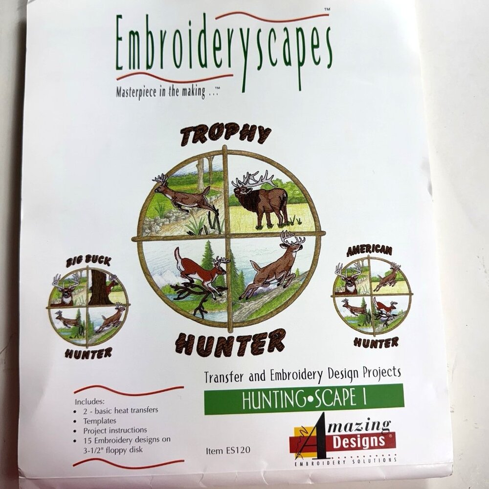 Embroidery scapes Masterpiece Hunting Scape 1 Amazing Designs